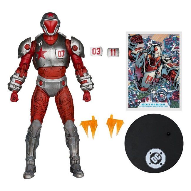 Justice League: Generation Lost DC Multiverse Action Figure Rocket Red Brigade 18 cm