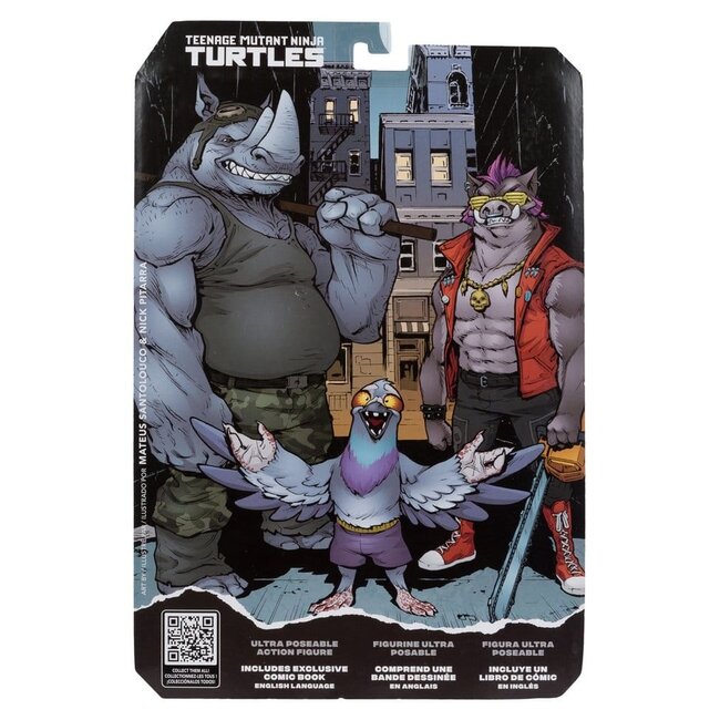 Teenage Mutant Ninja Turtles Page Punchers Actionfigur Rocksteady 17 cm
