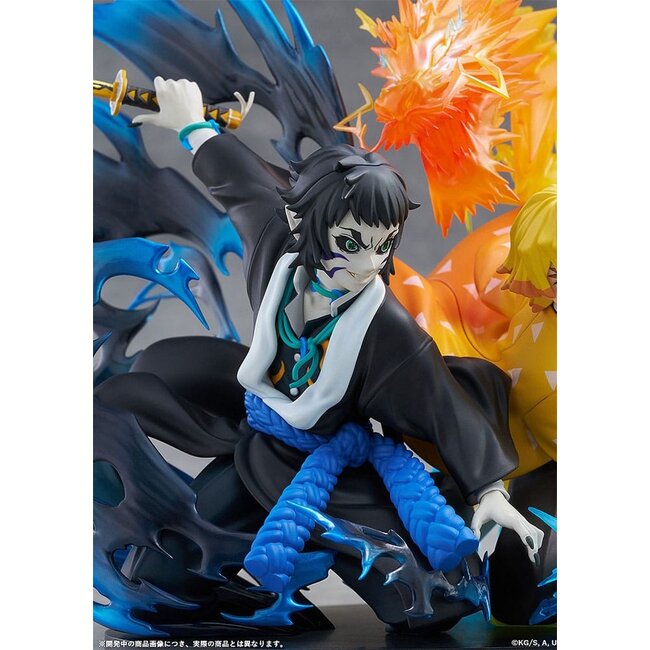 Dämonentöter: Kimetsu no Yaiba PVC-Statue Zenitsu Agatsuma & Kaigaku 15 cm
