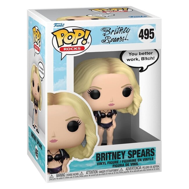 Britney Spears POP! Vinylfigur mit Sprüchen „You Better Work“ (9 cm)