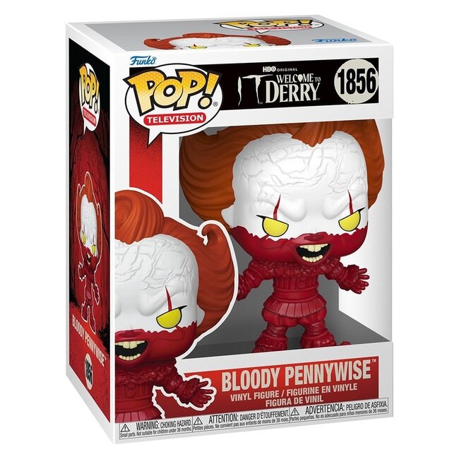 Es: Willkommen in Derry POP! Fernseh-Vinylfigur Bloody Pennywise 9 cm
