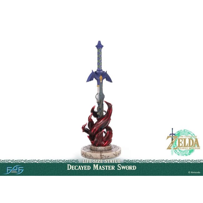 The Legend of Zelda: Tears of the Kingdom Life Size Statue 1/1 Decayed Master Sword 28 cm