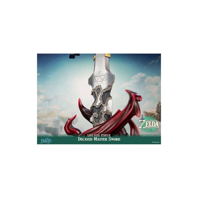 The Legend of Zelda: Tears of the Kingdom – Lebensgroße Statue 1/1 – Verfallenes Master-Schwert, 28 cm