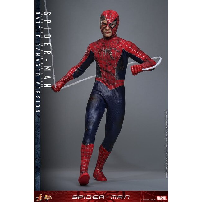 Spider-Man Movie Masterpiece Action Figure 1/6 Spider-Man (Battle Damaged Version) 30 cm
