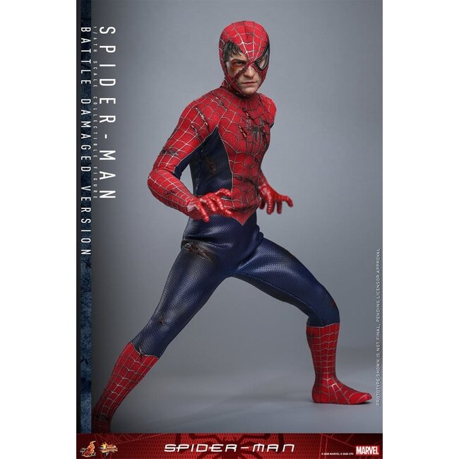 Spider-Man Movie Masterpiece Action Figure 1/6 Spider-Man (Battle Damaged Version) 30 cm