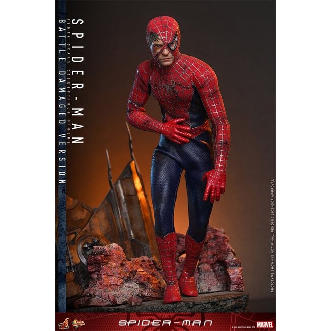 Spider-Man Movie Masterpiece Actionfigur 1/6 Spider-Man (Kampfbeschädigte Version) 30 cm