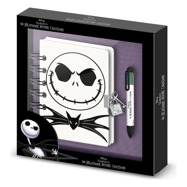 Nightmare Before Christmas Notizbuch mit Stift Geschenkset Jack