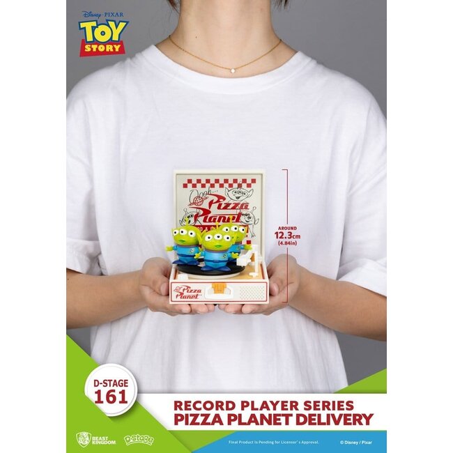 Toy Story Plattenspieler-Serie PVC-Figur Pizza Planet Lieferung 12 cm