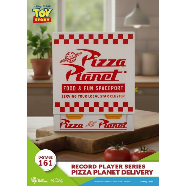 Toy Story Plattenspieler-Serie PVC-Figur Pizza Planet Lieferung 12 cm