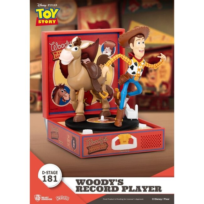 Toy Story Record Player Series PVC figure Woody's Record Player 13 cm