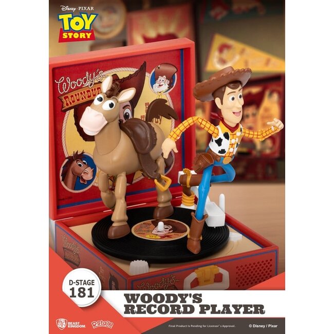 Toy Story Plattenspieler-Serie PVC-Figur Woodys Plattenspieler 13 cm