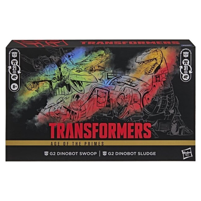 Transformers Age of the Primes Leader Class Actionfiguren 2er-Pack G2 Dinobot Swoop & G2 Dinobot Sludge 19 cm