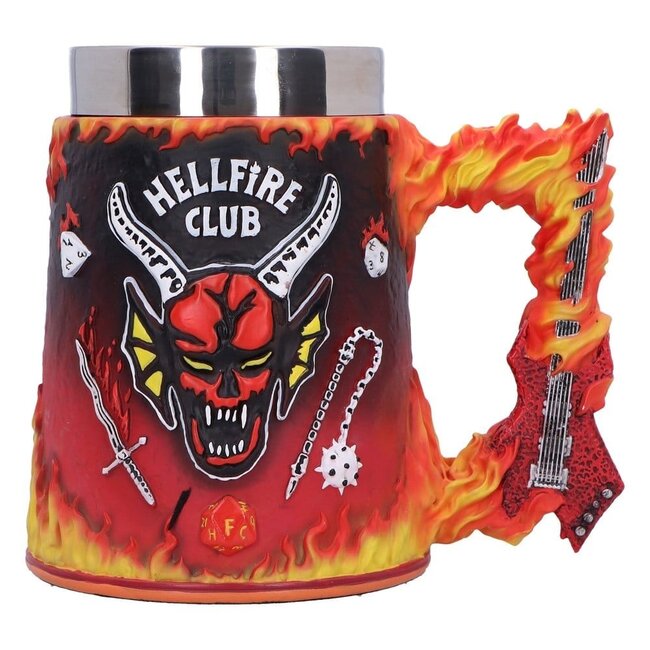Stranger Things Bierkrug Hellfire Club 16 cm