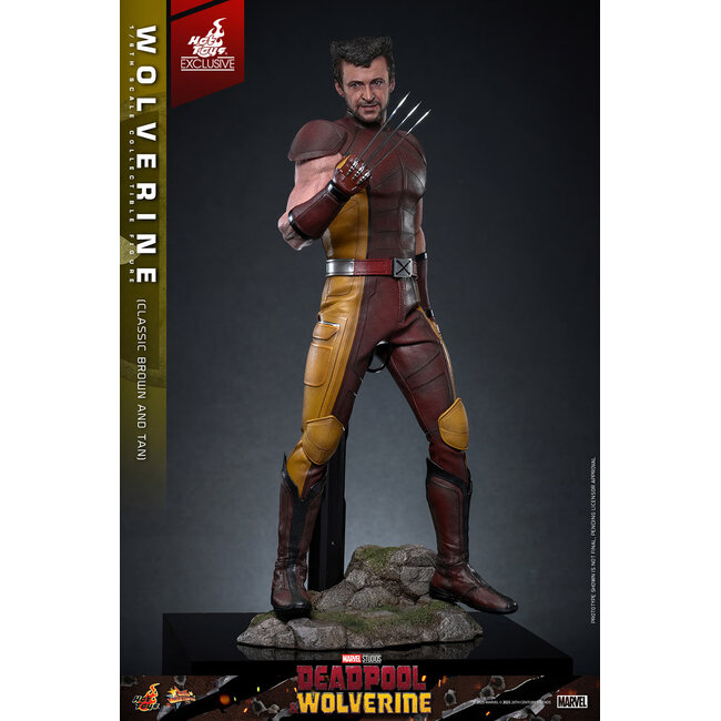 Deadpool & Wolverine Movie Masterpiece Actionfigur 1/6 Wolverine (Klassisches Braun und Beige) Hot Toys Exklusiv 31 cm