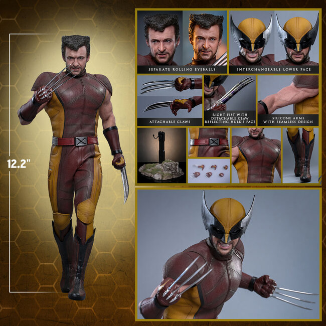Deadpool & Wolverine Movie Masterpiece Action Figure 1/6 Wolverine (Classic Brown and Tan) Hot Toys Exclusive 31 cm