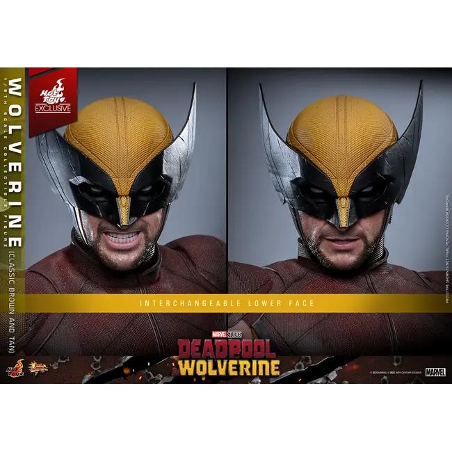 Deadpool & Wolverine Movie Masterpiece Action Figure 1/6 Wolverine (Classic Brown and Tan) Hot Toys Exclusive 31 cm