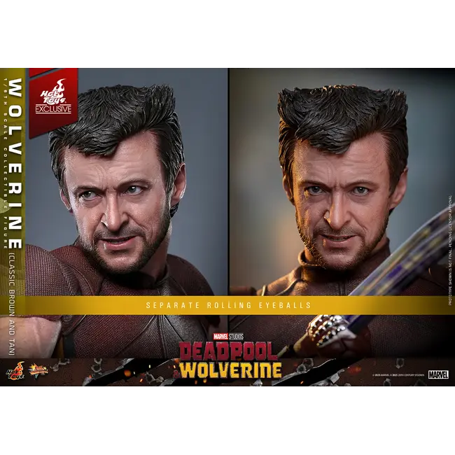 Deadpool & Wolverine Movie Masterpiece Action Figure 1/6 Wolverine (Classic Brown and Tan) Hot Toys Exclusive 31 cm