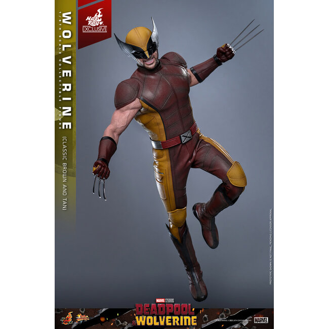 Deadpool & Wolverine Movie Masterpiece Action Figure 1/6 Wolverine (Classic Brown and Tan) Hot Toys Exclusive 31 cm