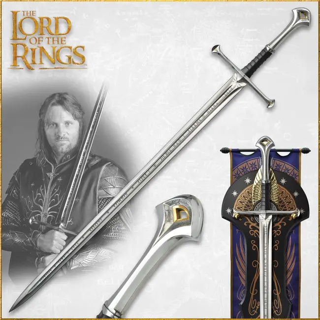 United Cutlery LOTR Replica 1/1 Anduril: Sword of King Elessar Museum Collection Edition 134 cm