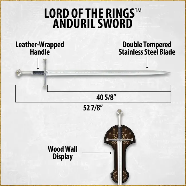 Lord of the Rings Sword Anduril: Sword of King Elessar Regular Edition 134 cm