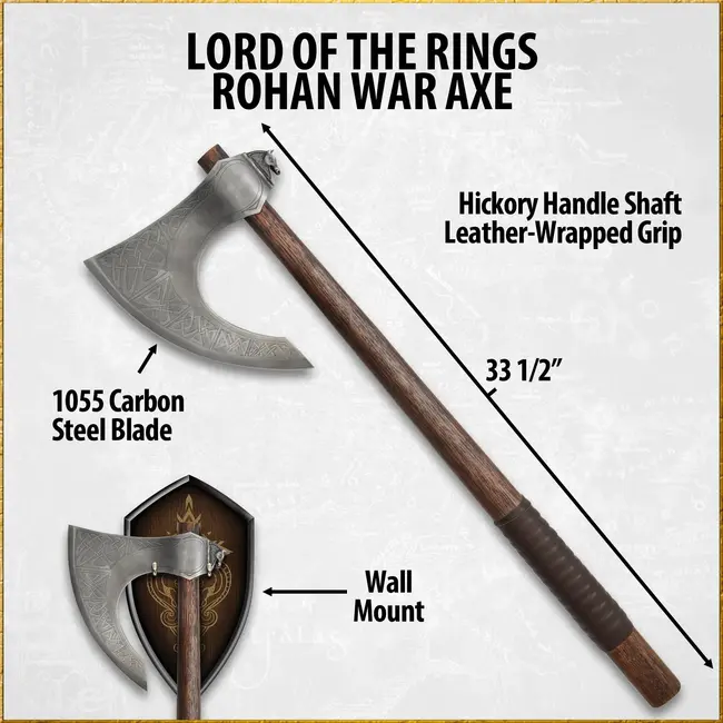 Lord of the Rings Replica 1/1 War Axe Rohan 85 cm