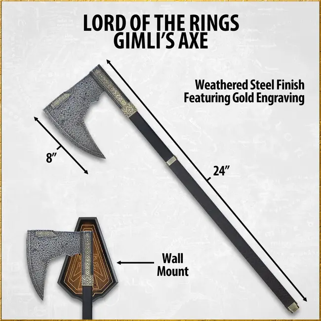 Lord of the Rings Replica 1/1 Bearded Axe of Gimli