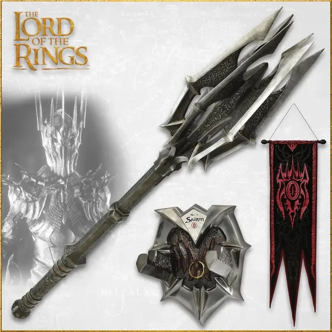 United Cutlery Lord of the Rings Replica 1/1 Mace of Sauron with One Ring