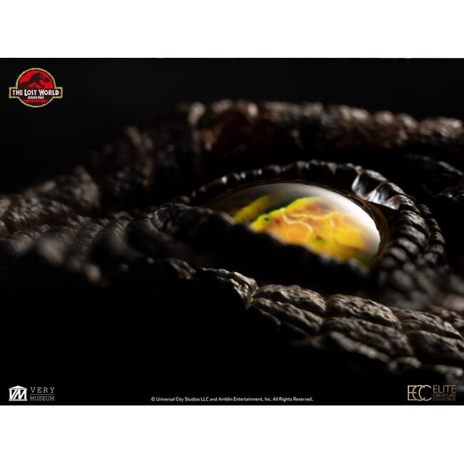 Die verlorene Welt: Jurassic Park – Replika-Büste eines männlichen Velociraptor-Auges, 23 cm