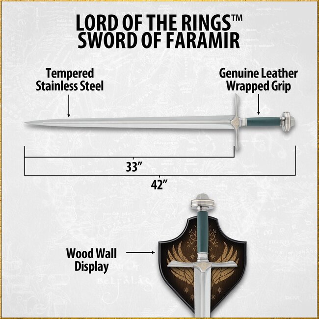 Lord of the Rings Replica 1/1 Sword of Faramir 107 cm