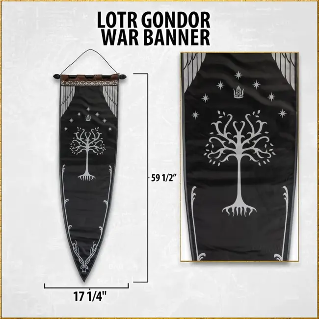 Herr der Ringe Replika 1/1 Gondor-Kriegsbanner 151 cm
