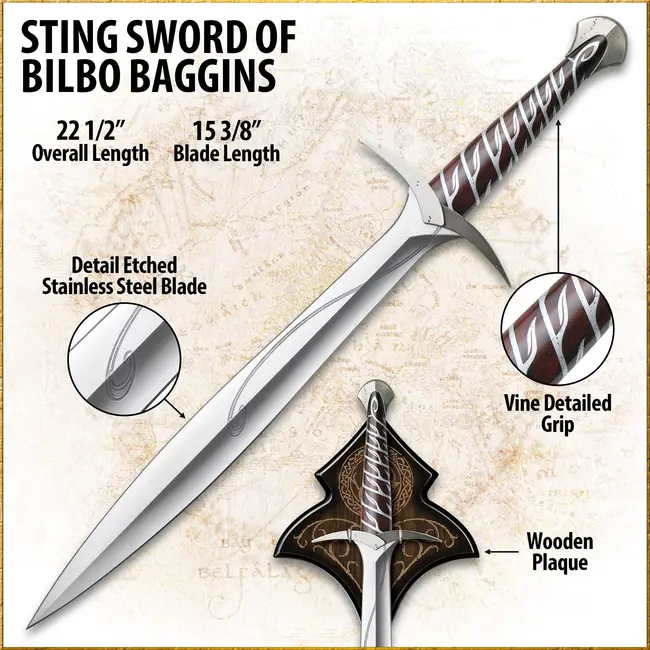 Hobbit-Replika 1/1 Das Stichschwert von Bilbo Beutlin 57 cm