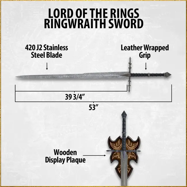 Lord of the Rings Replica 1/1 Sword of the Ringwraith 135 cm