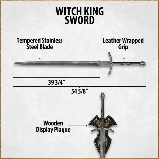 Herr der Ringe Replika 1/1 Schwert des Hexenkönigs 139 cm