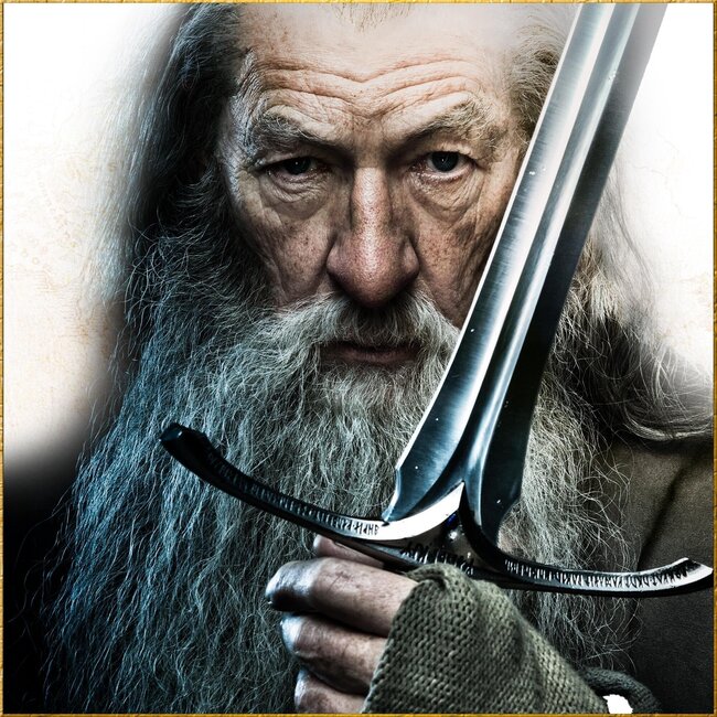 Der Hobbit: Eine unerwartete Reise – Replika 1/1 Glamdring, das Schwert von Gandalf dem Grauen, 121 cm