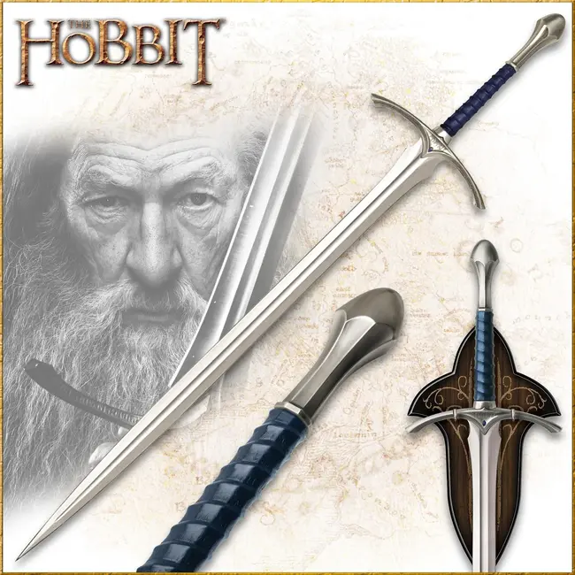 United Cutlery Der Hobbit: Eine unerwartete Reise – Replika 1/1 Glamdring, das Schwert von Gandalf dem Grauen, 121 cm