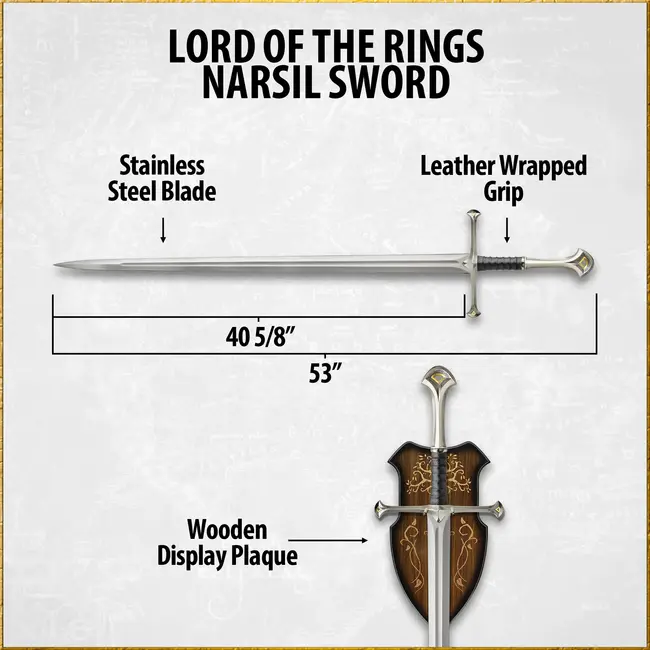 Herr der Ringe Replika 1/1 Schwert Narsil 134 cm