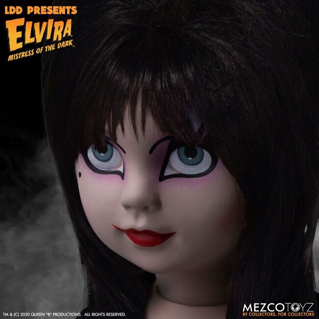 Elvira, Herrin der Dunkelheit, Living Dead Dolls Puppe Elvira, 25 cm