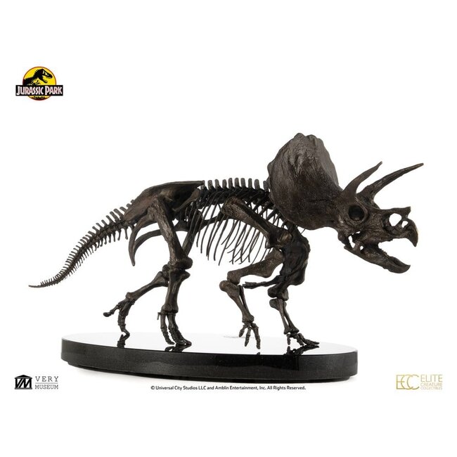Jurassic World ECC Elite Creature Line Statue 1/12 Triceratops Fossil Skeleton Bronze 33 cm