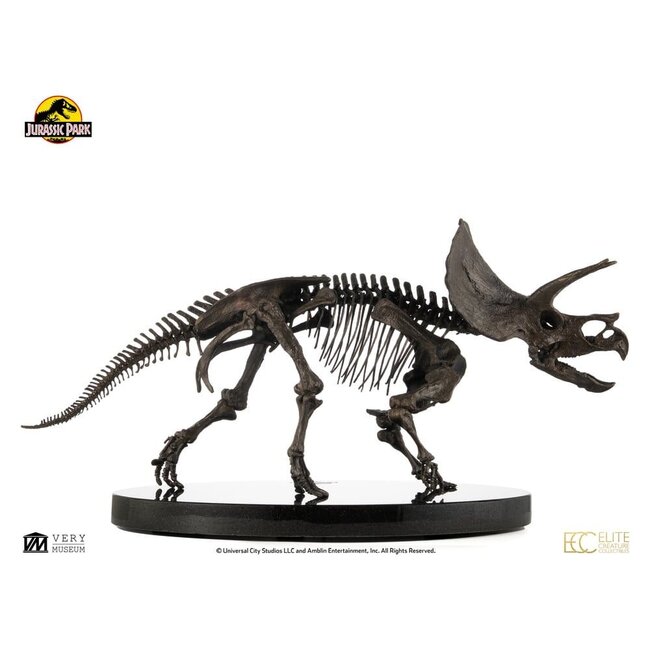 Jurassic World ECC Elite Creature Line Statue 1/12 Triceratops Fossil Skeleton Bronze 33 cm