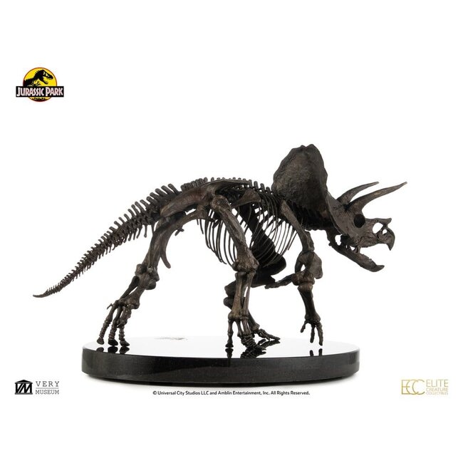 Jurassic World ECC Elite Creature Line Statue 1/12 Triceratops Fossil Skeleton Bronze 33 cm