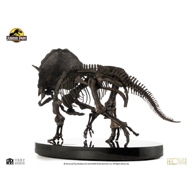 Jurassic World ECC Elite Creature Line Statue 1/12 Triceratops Fossil Skeleton Bronze 33 cm