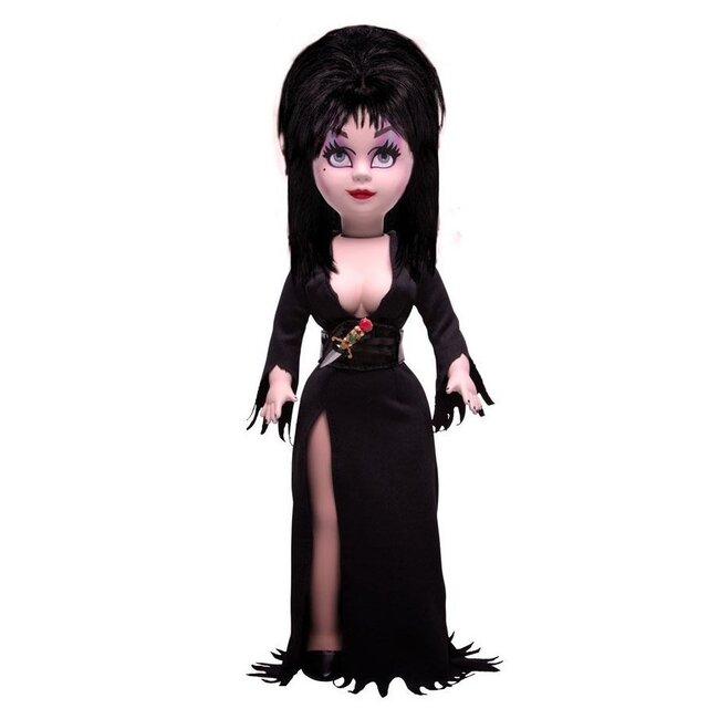 Mezco Toys Elvira, Herrin der Dunkelheit, Living Dead Dolls Puppe Elvira, 25 cm
