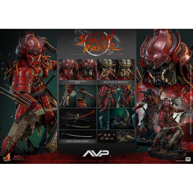 Alien vs. Predator Artist Collection Actionfigur 1/6 Akaoni Samurai Predator 35 cm