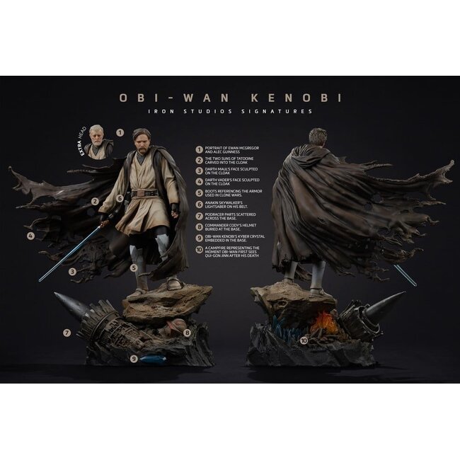 Star Wars Art Scale Statue 1/10 Obi-Wan-Signaturen 26 cm