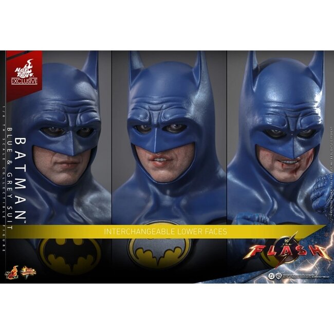 The Flash Movie Masterpiece Action Figure 1/6 Batman (Blue & Grey Suit) Limited Edition Hot Toys Exclusive 30 cm