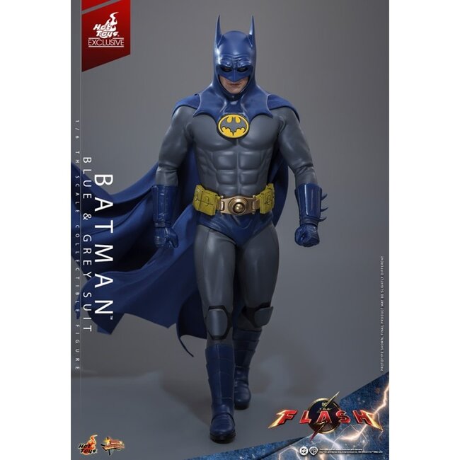The Flash Movie Masterpiece Actionfigur 1/6 Batman (Blauer & Grauer Anzug) Limitierte Auflage Hot Toys Exklusiv 30 cm