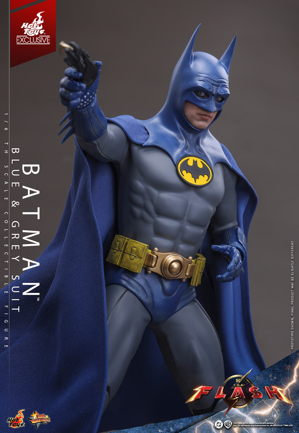 The Flash Movie Masterpiece Actionfigur 1/6 Batman (Blue & Grey Suit ...