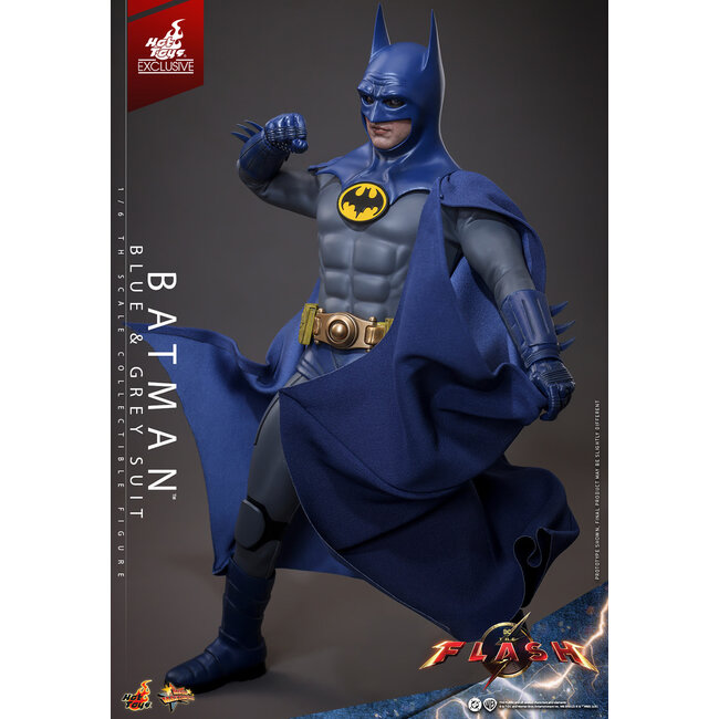The Flash Movie Masterpiece Action Figure 1/6 Batman (Blue & Grey Suit) Limited Edition Hot Toys Exclusive 30 cm