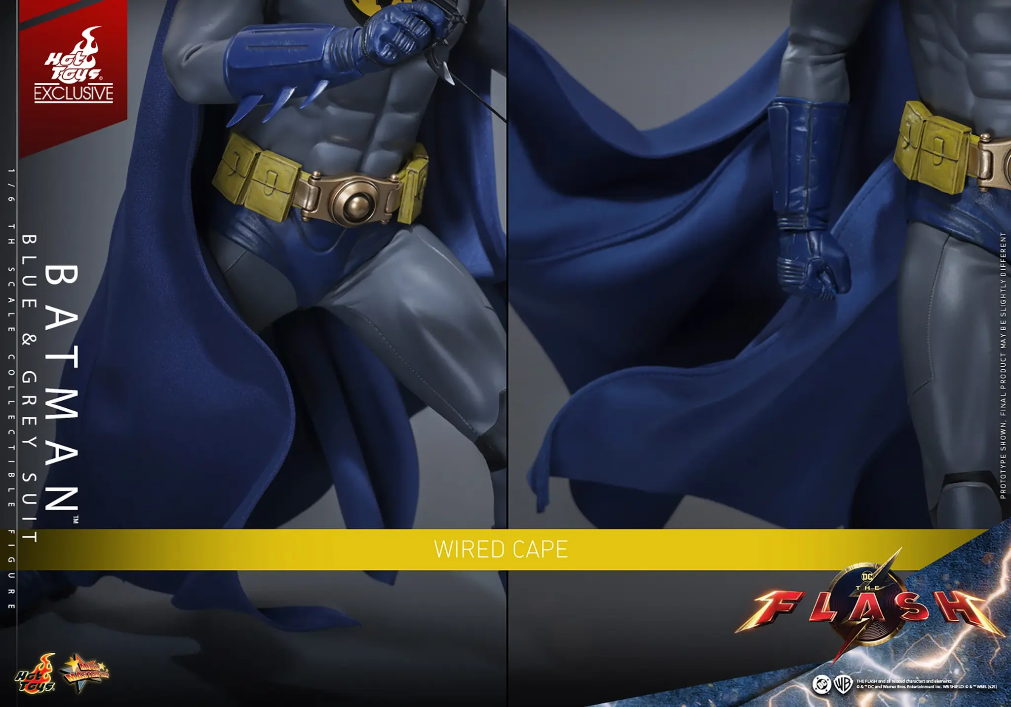 The Flash Movie Masterpiece Actionfigur 1/6 Batman (Blue & Grey Suit ...