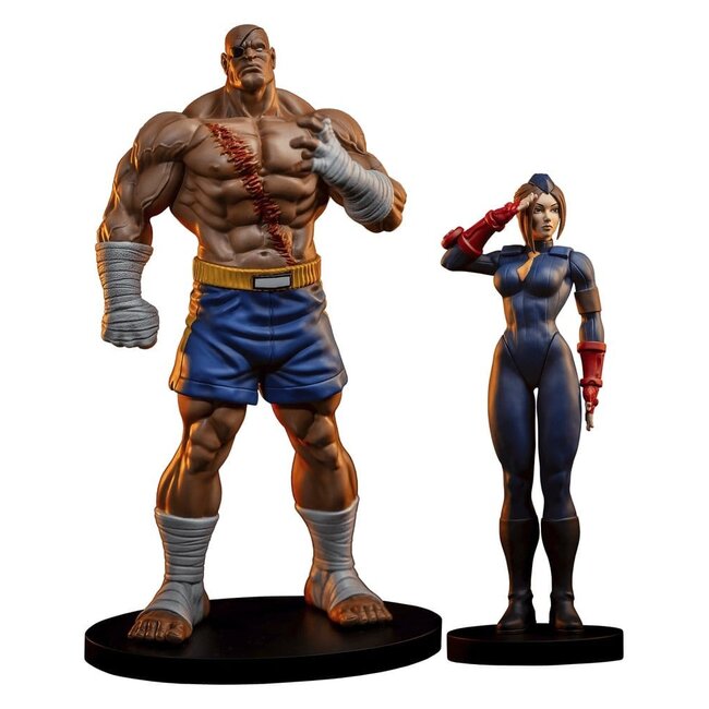 Premium Collectibles Studio Street Fighter Street Jam Statuen 1/10 Sagat & Juli 24 cm